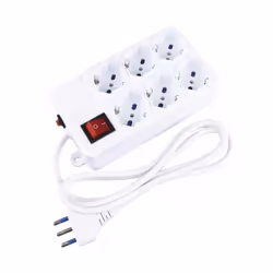 Vultech MU-03 multiprise 1,5 m 6 sortie(s) CA Intérieure Blanc