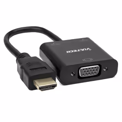 Vultech SN21707, VGA (D-Sub), HDMI Type A (Standard), Mâle, Femelle, 1920 x 1080 pixels, Noir