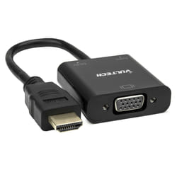 Vultech SN21707 câble vidéo et adaptateur VGA (D-Sub) HDMI Type A (Standard) Noir