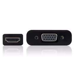 Vultech SN21707 câble vidéo et adaptateur VGA (D-Sub) HDMI Type A (Standard) Noir