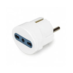 Vultech AT-06 adaptateur prise d'alimentation Type F Type L (IT) + Type F Blanc