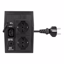 Vultech UPS1200VA-LITE alimentation d'énergie non interruptible Veille 1,2 kVA 600 W 2 sortie(s) CA