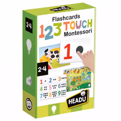 Headu Flashcards 123 Touch Montessori, 2 an(s), Multicolore