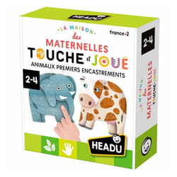 Jeu éducatif - HEADU - FR59339 - Animaux Premiers Encastrements - Bois - Mixte - 24 mois et plus