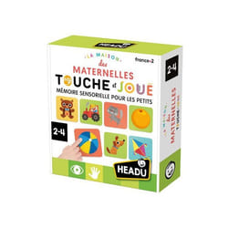 Jeu écriture et lettres Headu La Maison des Maternelles Touche et Joue Mémoire sensorielle pour les petits