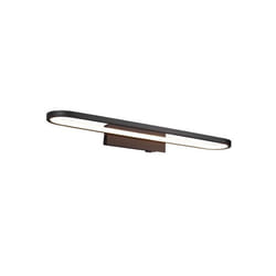 Applique murale LED Gianni H2O TRIO - Noir - IP65 - Salle de bain - L. 60cm