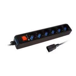 Techly IUPS-PCP-6V, 1,5 m, Type L, Noir, CE, RoHS, 6 sortie(s) CA, 250 V