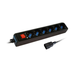 Techly IUPS-PCP-6V multiprise 1,5 m 6 sortie(s) CA Noir
