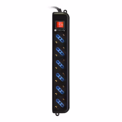 Techly IUPS-PCP-6V multiprise 1,5 m 6 sortie(s) CA Noir