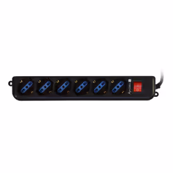 Techly IUPS-PCP-6V multiprise 1,5 m 6 sortie(s) CA Noir