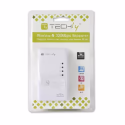 Techly I-WL-REPEATER pont & répéteur 300 Mbit/s Blanc