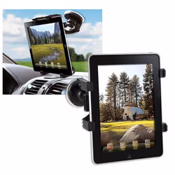 Techly I-TABLET-VENT Support pour GPS Voiture Passif Noir - Vue supplémentaire 9