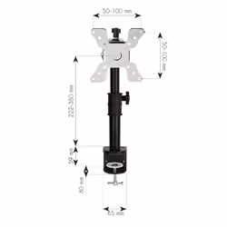 Techly ICA-LCD 500BK support d'écran plat pour bureau 30" Noir