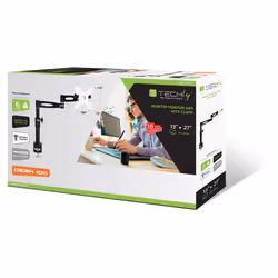 Techly ICA-LCD 502BK support d'écran plat pour bureau 27" Noir