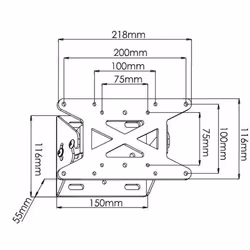 Techly ICA-LCD 109 support pour téléviseur 78,7 cm (31") Argent