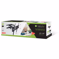 Techly ICA-PLB 147M support pour téléviseur 55" Noir