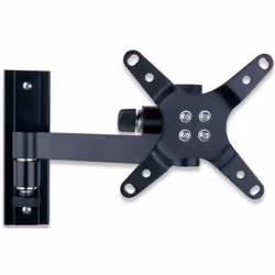 Techly ICA-LCD-105BK, 75 x 75 mm, 100 x 100 mm, -15 - 15°, 0 - 180°, Aluminium, Noir