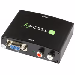 Techly IDATA CN-VGA, Noir, CE, FCC, RoHS, 1280 x 1024 pixels, 1080i, 1080p, 480i, 480p, 576i, 576p, 720p, 8 bit, 1,65 Gbit/s