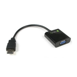 Techly IDATA-HDMI-VGA2 câble vidéo et adaptateur VGA (D-Sub) Noir