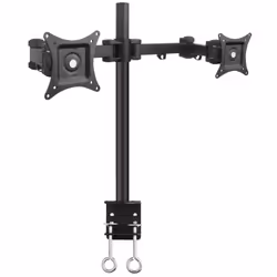Techly ICA-LCD 482-D, 20 kg, 33 cm (13"), 68,6 cm (27"), 100 x 100 mm, Réglage de la hauteur, Noir