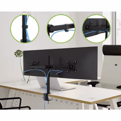 Techly ICA-LCD 482-D support d'écran plat pour bureau 27" Noir - Vue supplémentaire 5