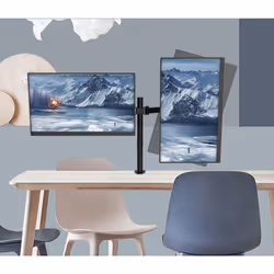 Techly ICA-LCD 482-D support d'écran plat pour bureau 27" Noir - Vue supplémentaire 7