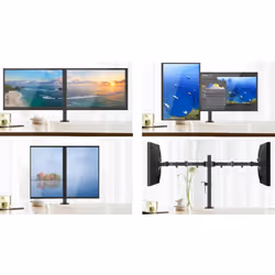 Techly ICA-LCD 482-D support d'écran plat pour bureau 27" Noir - Vue supplémentaire 8