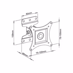 Techly ICA-LCD 201BK support pour téléviseur 30" Noir - Vue supplémentaire 4