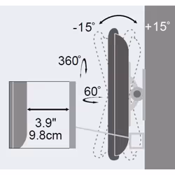 Techly ICA-LCD 201BK support pour téléviseur 30" Noir - Vue supplémentaire 5