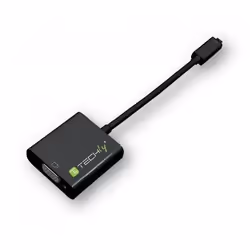 Techly IDATA HDMI-VGA5, VGA (D-Sub), HDMI Type D (Micro), Mâle, 1920 x 1080 pixels, 1,65 Gbit/s, Noir