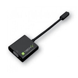 Techly IDATA HDMI-VGA5 câble vidéo et adaptateur VGA (D-Sub) HDMI Type D (Micro) Noir