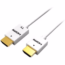 Techly 1m HDMI-A/HDMI-A, 1 m, HDMI Type A (Standard), HDMI Type A (Standard), 4096 x 2160 pixels, Compatibilité 3D, Blanc