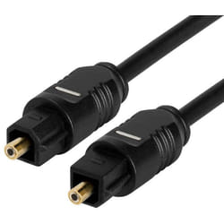 Techly 2m Toslink/Toslink câble audio Noir