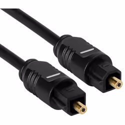Techly 2m Toslink/Toslink câble audio Noir