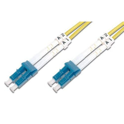 Techly LC-LC M-M 3m câble de fibre optique OS2 Jaune