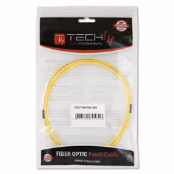 Techly 3m SC/LC OS2 câble de fibre optique Jaune