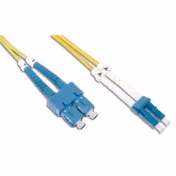Techly 3m SC/LC OS2 câble de fibre optique Jaune