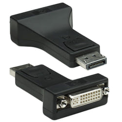 Techly DSP-229 DisplayPort DVI-I Noir
