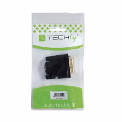 Techly DVI-D - HDMI M/F Noir