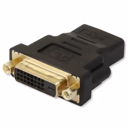 Techly DVI-D - HDMI F/F Noir