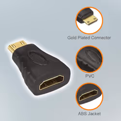 Techly Mini HDMI - HDMI M/F Noir - Vue supplémentaire 5