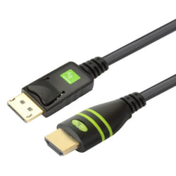 Techly 2m DisplayPort/HDMI Noir