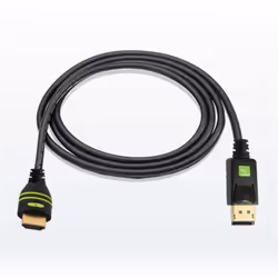 Techly 5m DisplayPort/HDMI Noir