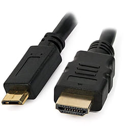 Techly 1.8m HDMI câble HDMI 1,8 m HDMI Type A (Standard) HDMI Type C (Mini) Noir