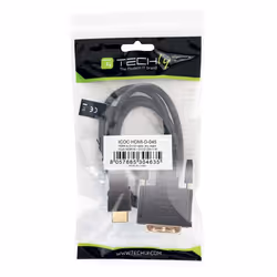 Techly 5.0m HDMI - DVI-D M/M 5 m Noir
