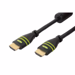 Techly 5m HDMI, 5 m, HDMI Type A (Standard), HDMI Type A (Standard), Compatibilité 3D, 10 Gbit/s, Noir