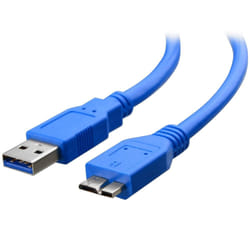 Techly 2.0m USB 3.0 A-Micro B M/M câble USB 2 m USB 3.2 Gen 1 (3.1 Gen 1) USB A Micro-USB B Bleu