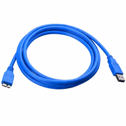 Techly 2.0m USB 3.0 A-Micro B M/M câble USB 2 m USB 3.2 Gen 1 (3.1 Gen 1) USB A Micro-USB B Bleu