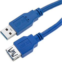 Techly 0.5m USB 3.0 A M/F câble USB 0,5 m USB 3.2 Gen 1 (3.1 Gen 1) USB A Bleu