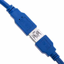 Techly 1.0m USB 3.0 A M/F câble USB 1 m USB 3.2 Gen 1 (3.1 Gen 1) USB A Bleu